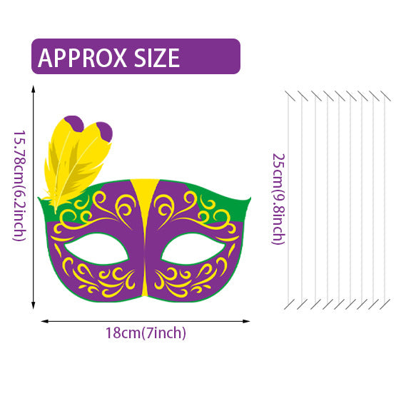 Wholesale MARDI GRAS Carnival Theme Party Mask Decoration